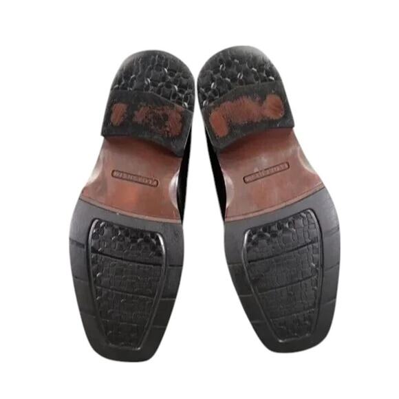 Florsheim Shoes Mens 8.5 Loafer Slip On Classic Black Leather Square Toe Comfort main image 9